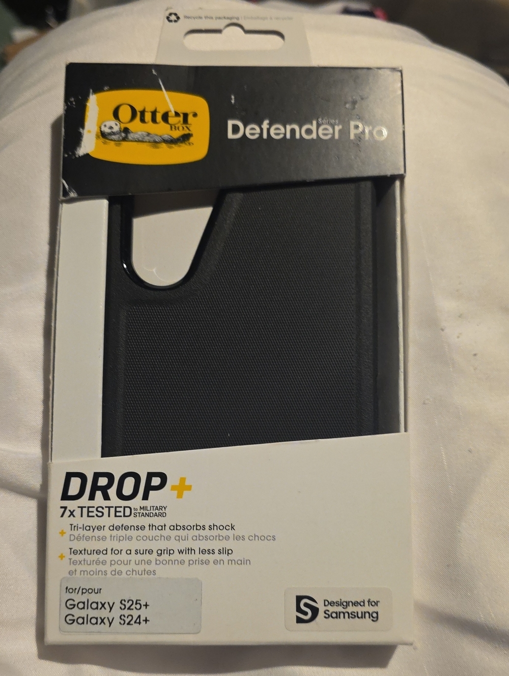 OtterBox Defender Pro Black Case for Samsung Galaxy S25+ / S24+